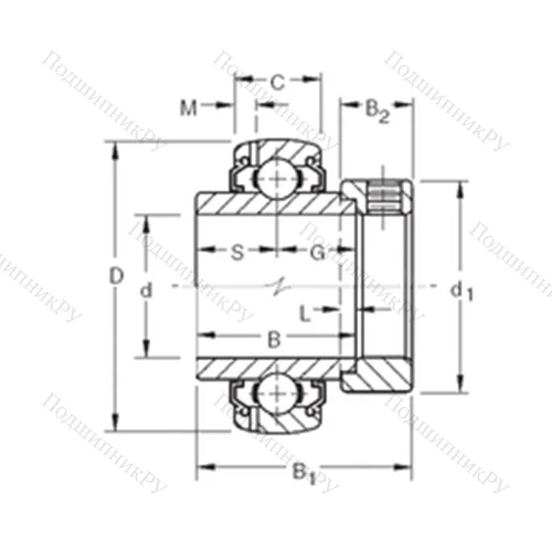 Подшипник шариковый радиальный G 1105KLLB