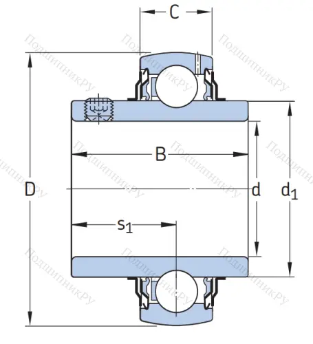 Корпусный подшипник YAR 206-104-2F 4L1PW7JKLE в Архангельске