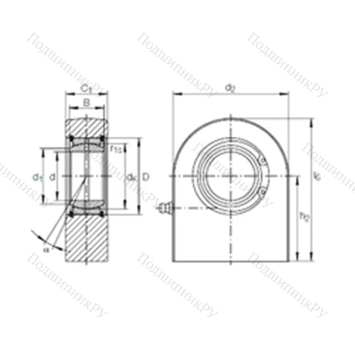 Подшипник скольжения сферический GF 70 DO