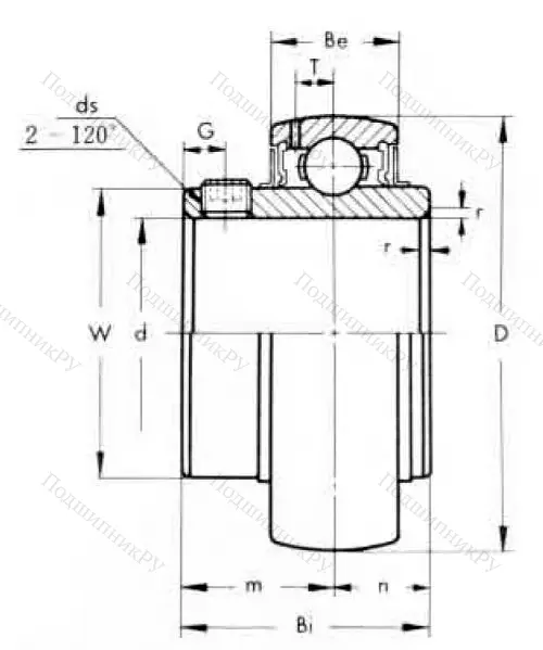 Корпусный подшипник UC 206-18 ASAHI в Архангельске
