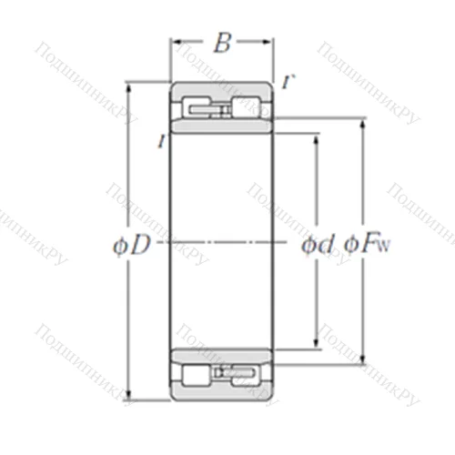 Подшипник роликовый радиальный NNU 4944