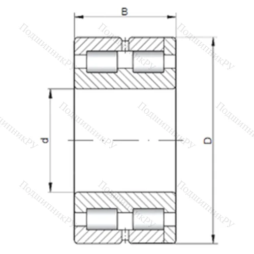 Подшипник роликовый радиальный NNC 4922 V от производителя  CX Подшипник роликовый радиальный NNC 4922 V от производителя  CX