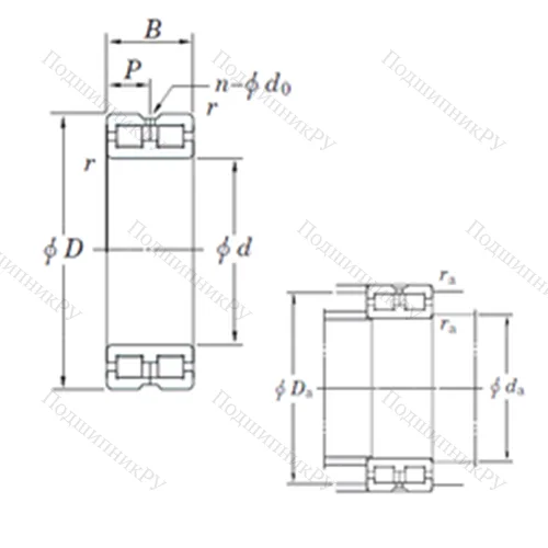 Подшипник роликовый радиальный DC 4960AVW