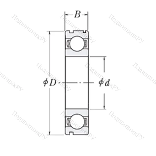 Подшипник шариковый радиальный 83B 551A 35 от производителя  KOYO
