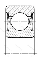 Подшипник 6408 ZZ размер 40x110x27 от производителя  SKF
