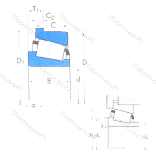 Подшипник роликовый радиально-упорный XUA 32215/YSA 32215R