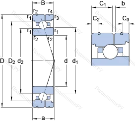 Подшипник 7014 CB/HCP 4AL в Архангельске