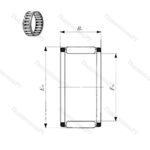 Подшипник игольчатый радиальный KT 384417 от производителя  IKO