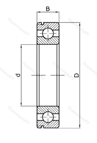 Шариковый однорядный подшипник 60106 (6006 Z) в Архангельске