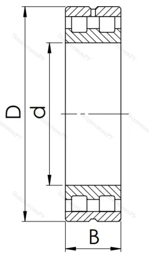 Двухрядный роликовый подшипник 5-3182112 Л (NN 3012 MKP 5) в Архангельске