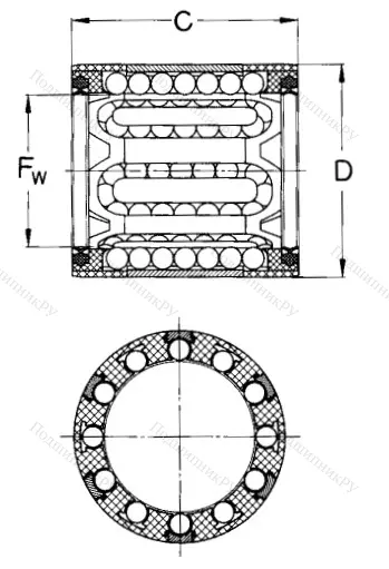 Подшипник LBBR 10-2LS/HV 6 в Архангельске