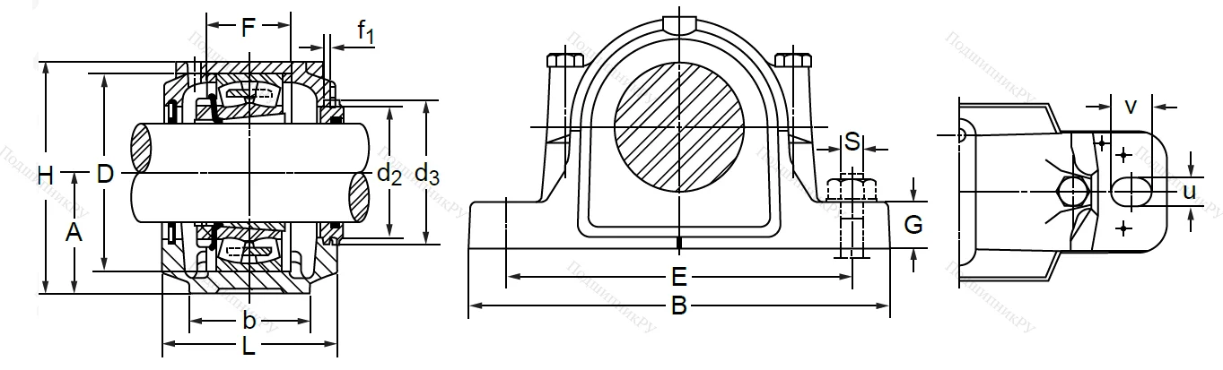 Подшипниковый корпус SNL 517 TG (SNK 517) в Архангельске
