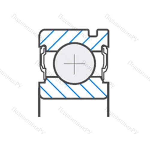 Подшипник шариковый радиальный W 6303-2RSNR
