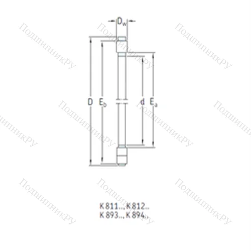 Подшипник роликовый упорный K 81103TN от производителя  SKF