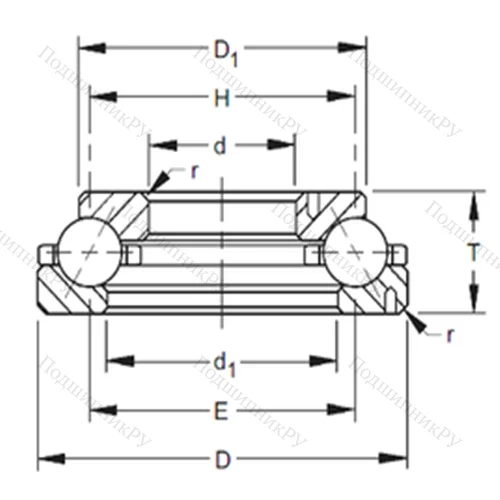 Подшипник шариковый радиально-упорный 402TVL 717