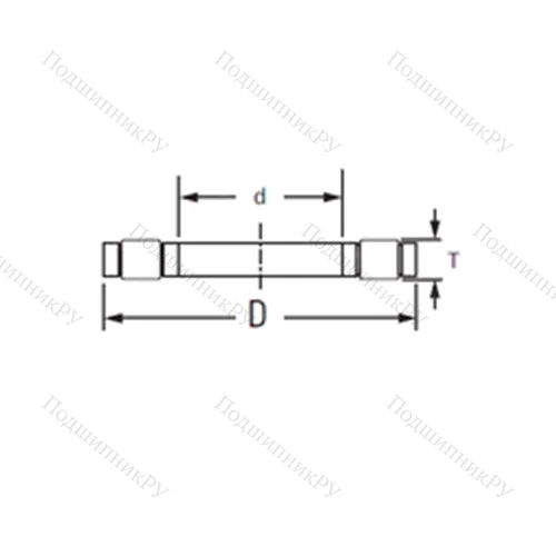 Подшипник роликовый упорный K.81108LPB от производителя  TIMKEN