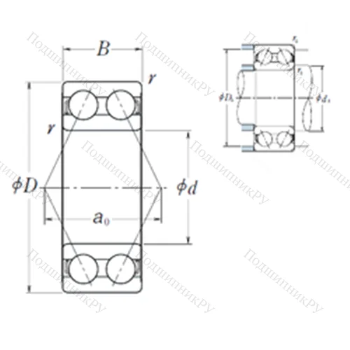 Подшипник шариковый радиально-упорный