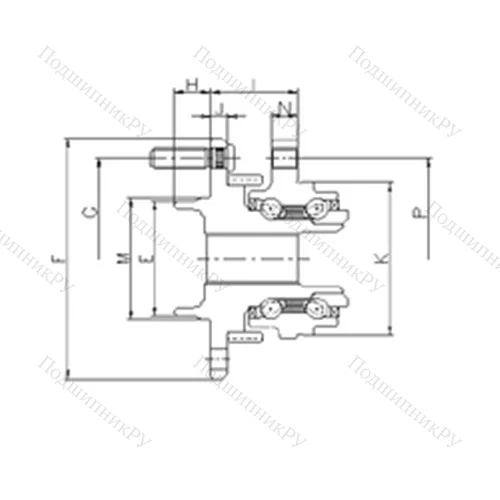 Подшипник шариковый радиально-упорный IJ 113011 от производителя  ILJIN