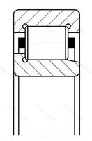 Подшипник  42421 (NJ 421) размер 105x260x60