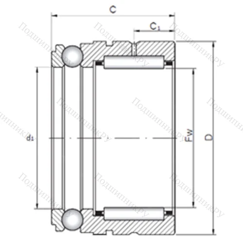 Подшипник комбинированный NX 7