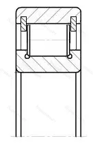 Подшипник  102406 (NCL 406) размер 30x90x23 от производителя  ГПЗ-18