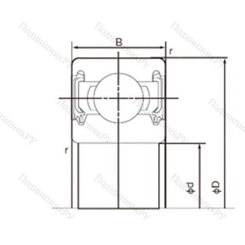 Подшипник шариковый радиальный 6300-2NKE 9