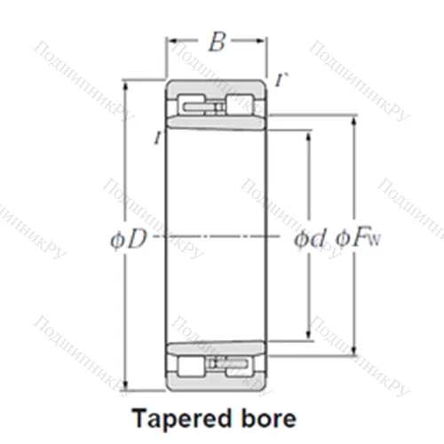 Подшипник роликовый радиальный NNU 4956K