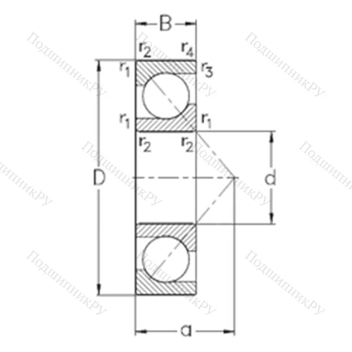 Подшипник шариковый радиально-упорный 7202-BECB-TVP