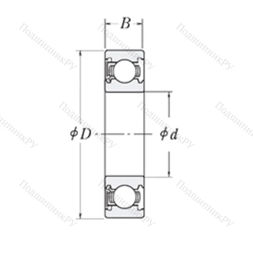 Подшипник шариковый радиальный KLNJ 3/8-RS от производителя  RHP