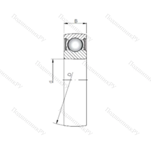 Подшипник шариковый радиальный SC 207-2RS