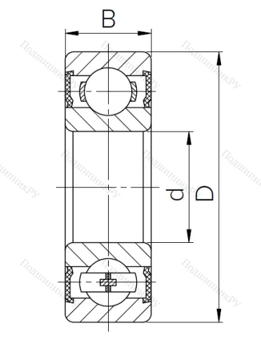 Шариковый однорядный подшипник 180104 T (6004-2RST.CRF) в Архангельске