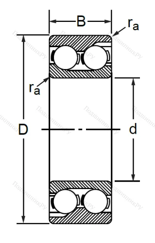 Радиально-упорный шариковый подшипник 3056204 (3204 ATN) в Архангельске