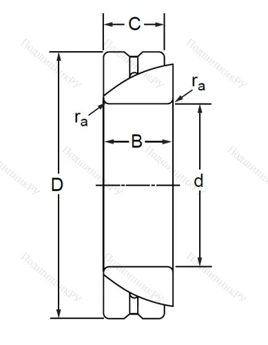 Шарнирный подшипник GAC 50 S в Архангельске