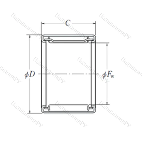 Подшипник игольчатый радиальный FJ-5024