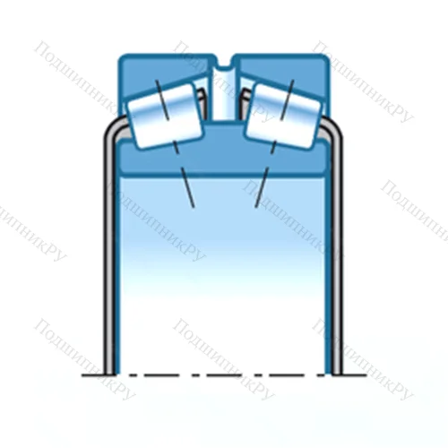 Подшипник роликовый радиально-упорный HM 259049D/HM 259010+A от производителя  NTN