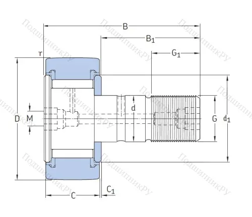 Подшипник KRV 16 PP A от производителя  INA