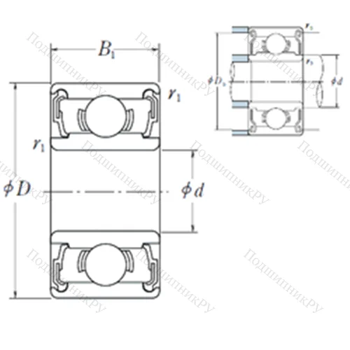 Подшипник шариковый радиальный