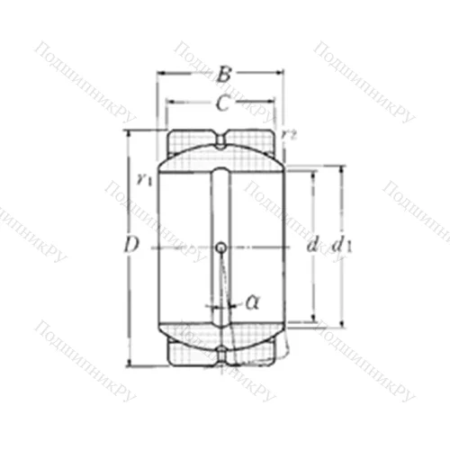 Подшипник скольжения сферический SA 4-90B от производителя  NTN