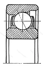 Подшипник  6008 (E 8) размер 8x24x7 от производителя  SKF