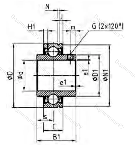 Корпусный подшипник CUC 205-16 в Архангельске