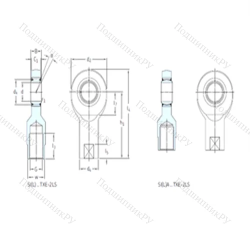 Подшипник скольжения сферический SIA 45TXE-2LS от производителя  SKF