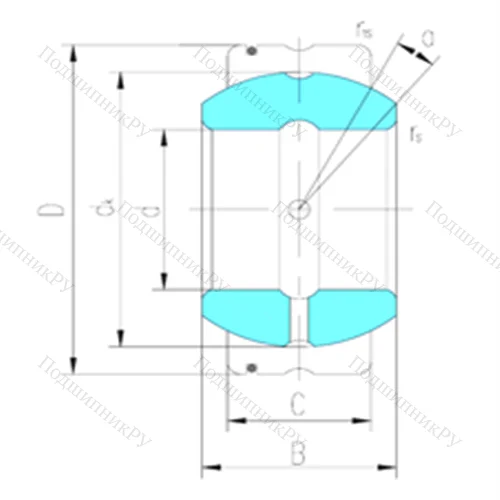 Подшипник скольжения сферический GE 55XS/K