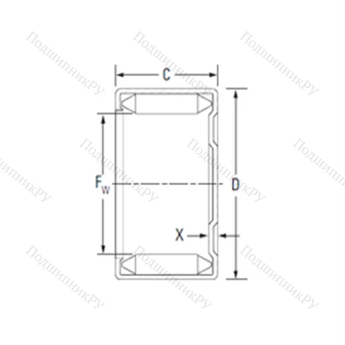 Подшипник игольчатый радиальный M 9101