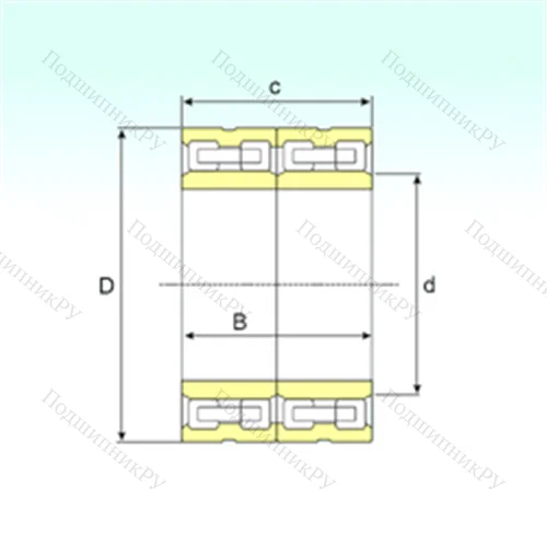 Подшипник роликовый радиальный FCD 4464210
