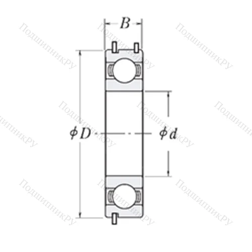 Подшипник шариковый радиальный