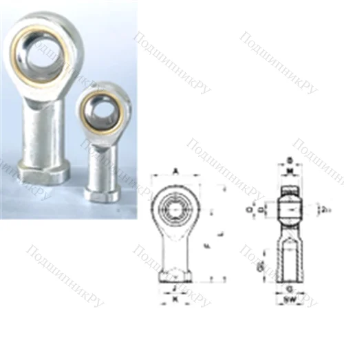 Подшипник скольжения сферический SIL 10T/K от производителя  CRAFT