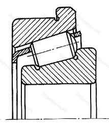 Подшипник  32020R (2067120) размер 100x150x32 от производителя  SKF