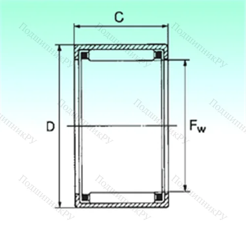 Подшипник игольчатый радиальный HK 2216 от производителя  NBS Подшипник игольчатый радиальный HK 2216 от производителя  NBS