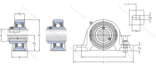 Подшипниковый узел SY 60 TR в Архангельске