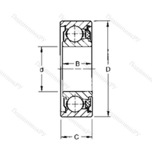 Подшипник шариковый радиальный 200KTD 2 от производителя  TIMKEN